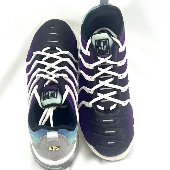 Nike Air VaporMax Plus VM Purple Teal Gradient White Cage Mens Sz 10 924453-101 main image 5